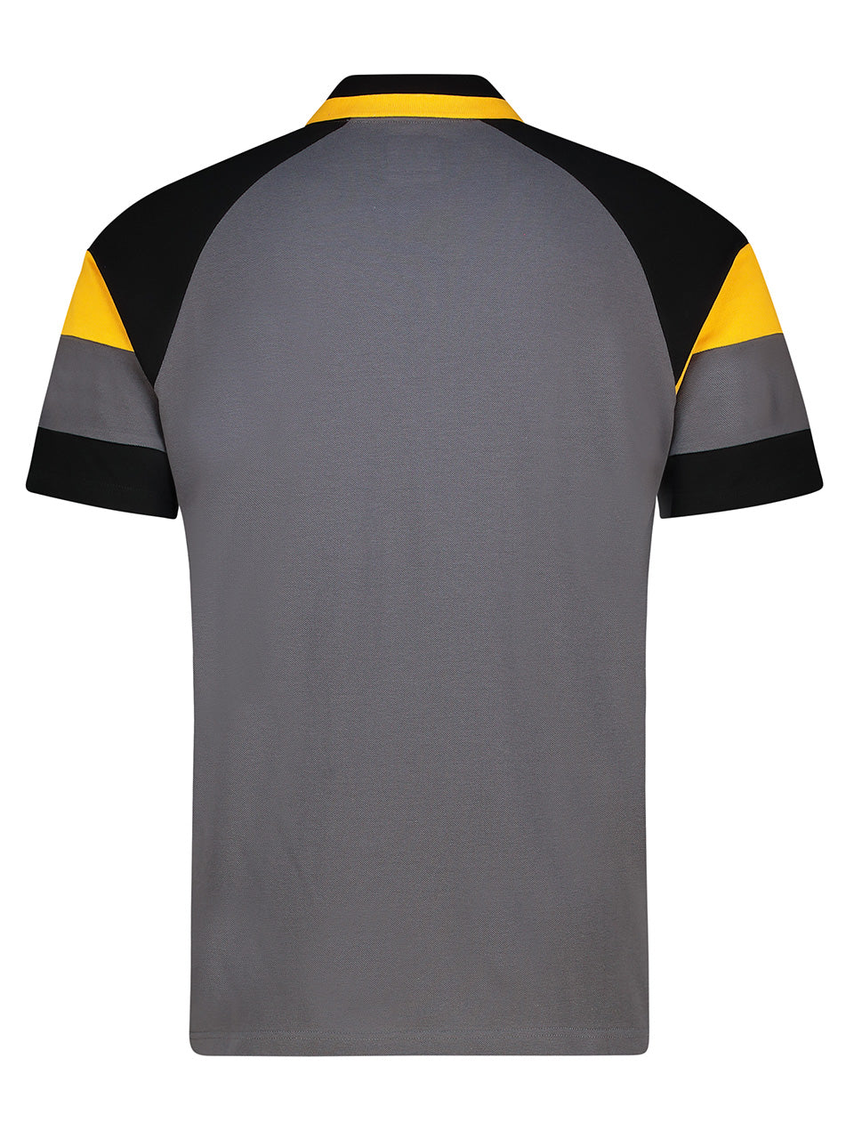 Supporters Leisure Polo - Grey/Black/Yellow - Image 3